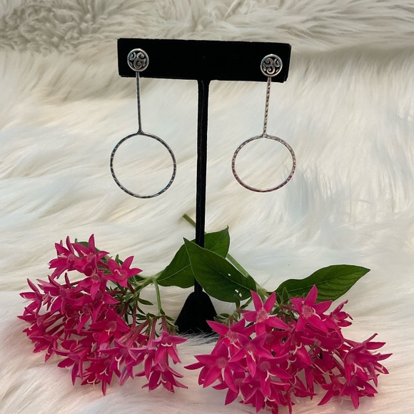 💕 BRIGHTON Retired Mingle Circle Drop Post Earrings - Picture 1 of 3